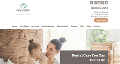 Desktop Screenshot of oldsettlersdental.com