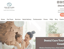 Tablet Screenshot of oldsettlersdental.com